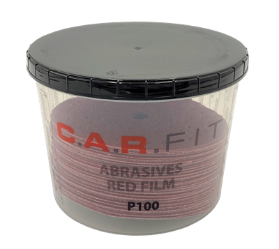 C.A.R.FIT RED FILM шлифовальный диск на пластиковой основе ø150мм, Multiholes - фото 10515