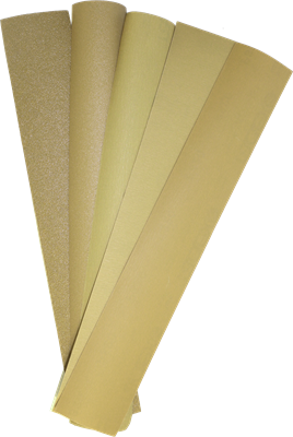 RADEX Gold Line Абразивный материал в полосках 70 х 420мм, без отверстий - фото 10845