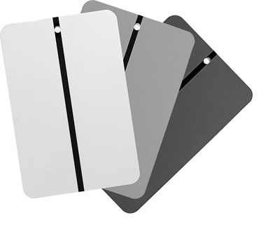 RADEX Металлические тест-пластины для нанесения краски (тёмно-серые, 105 х 150мм, 100 штук) - фото 10880