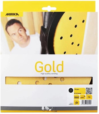 Mirka DIY GOLD Ø225мм Шлифовальный круг на бумажной основе, 27 отверстий - фото 6296