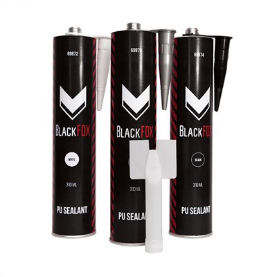 BlackFox Универсальный ПУ герметик, серый, картридж, 280 мл - фото 6413