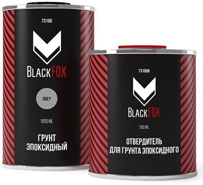 BlackFox 2К Грунт эпоксидный, серый 1.0 л - фото 6462
