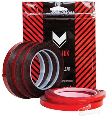 BlackFox 2-х сторонняя пенакриловая лента EXTRA, 0.8 мм, чёрная, 9мм х 5м, зип пакет - фото 6499