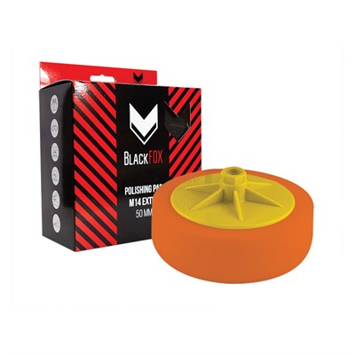 BlackFox Полировальник поролоновый, резьба М14, 150мм х 50мм, универсальный, оранжевый - фото 6530