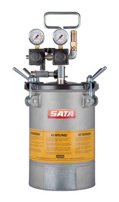 SATA Напорный бак 10л. с двойным регулятором давления для водорастворимых материалов, макс. 3 бар - фото 7215