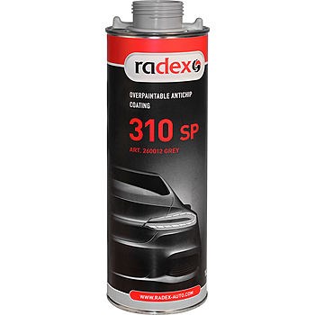 RADEX Окрашиваемое антигравийное покрытие серое 310 SP, 1 л - фото 7398