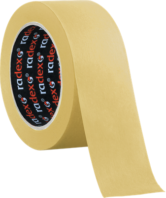 RADEX Малярная лента 80°С, 18мм х 50м, жёлтая - фото 7470