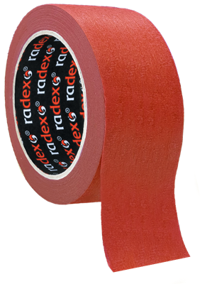 RADEX Малярная лента 80°С, 38мм х 40м, красная - фото 7488