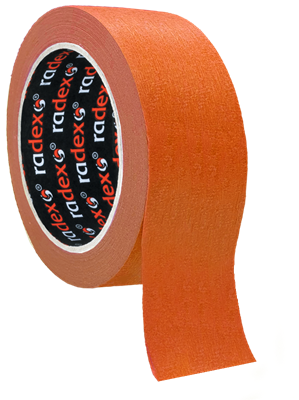 RADEX Малярная лента 80°С, 25мм х 40м, оранжевая - фото 7490