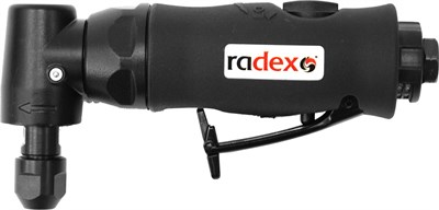 RADEX Пневматическая угловая зачистная шлифовальная мини-машинка, 0.75 л.с. - фото 7520