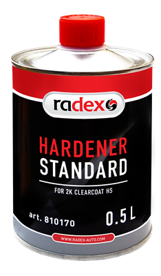 RADEX Отвердитель для 2K HS прозрачного лака стандартный, 0.5 л - фото 7571