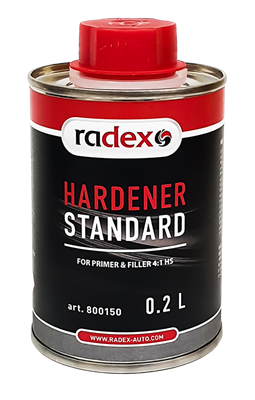 RADEX Отвердитель для грунта-наполнителя Primer & Filler 4:1 HS стандартный, 0.2 л - фото 7575