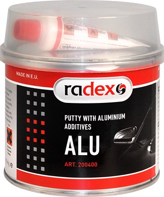 RADEX ALU алюминиевая шпатлевка с отвердителем, 0.75 кг - фото 7640