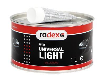 RADEX UNIVERSAL LIGHT легкая универсальная шпатлевка 1 л + отвердитель - фото 7647
