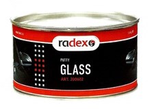 RADEX Шпатлевка полиэфирная со стекловолокном GLASS с отвердителем, 1.8 кг - фото 7656