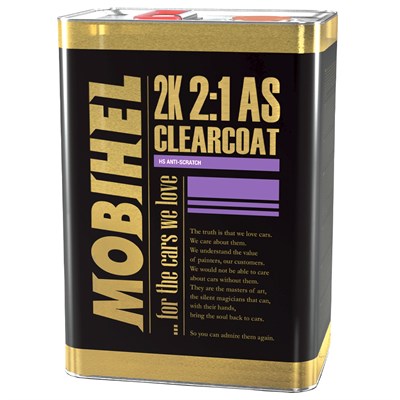 Mobihel 2К HS 2:1 акриловый бесцветный лак anti-scratch, 5 л - фото 8492
