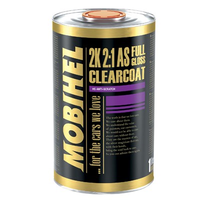 Mobihel 2К HS 2:1 бесцветный лак FG anti-scratch, 1 л - фото 8497