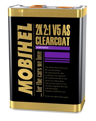 Mobihel 2К HS 2:1 бесцветный лак V5 AS, 5 л - фото 8502