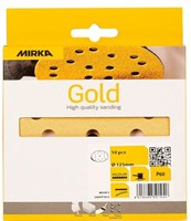 Mirka DIY GOLD Ø125мм Шлифовальный круг на бумажной основе, липучка, 17 отверстий