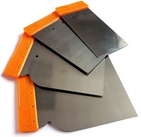 BlackFox Шпатели металлические, набор 4 шт.: 50, 80, 100, 120 мм