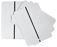 BlackFox Тест пластины для нанесения краски светло-серые(белые), 10.5 см х 15 см, 50шт/уп