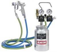 SATA Напорный бачок 2л. с двойным регулятором давления для мобильного использования в сборе с SATAminijet 1000 K RP 0,3 и 3м шлангами (2шт)