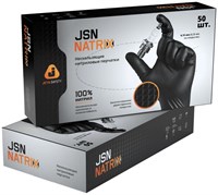 Нескользящие одноразовые перчатки Jeta Safety черные JSN 50, размер L