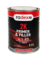 RADEX Грунт-наполнитель Primer & Filler 4:1 HS белый, 0.8 л