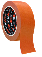 RADEX Малярная лента 80°С, 25мм х 40м, оранжевая