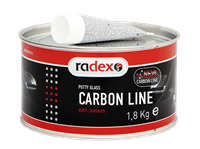 RADEX Шпатлевка полиэфирная со стекловолокном CARBON LINE с отвердителем, 1.8 кг