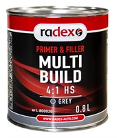 RADEX Грунт-наполнитель MULTI BUILD 4:1 HS серый, 0.8л