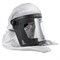 SATA Защитная маска с твёрдым стеклом повышенного класса защиты и серым капюшоном, индустриальная версия - фото 7168